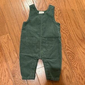 Tullabee Baby Forest Green Corduroy Overalls